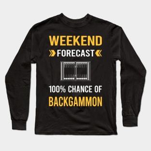 Weekend Forecast Backgammon Long Sleeve T-Shirt